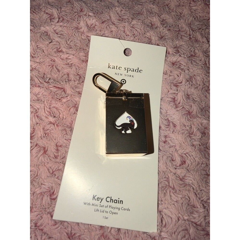 Mini Deck of Cards Bag Charm Keychain kate spade new york x Target Gold Fun